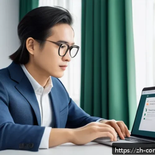 인터넷 보안 - A modern digital workspace scene showing a person using a laptop with a visible password manager app...